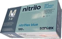 Caja de 100 guantes Nitriflex color azul (M)