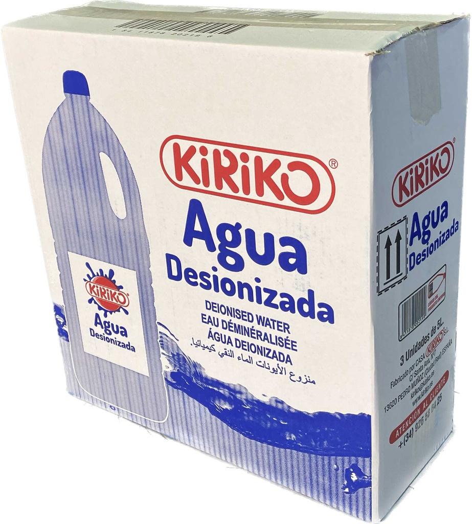 Agua desionizada